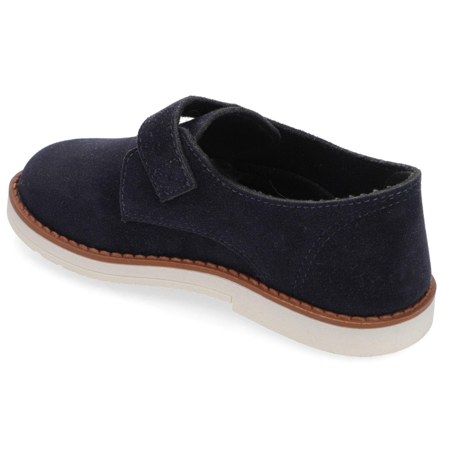Zapato Niño Azul Marino Tipo Mocasin con Cierre Velcro-3