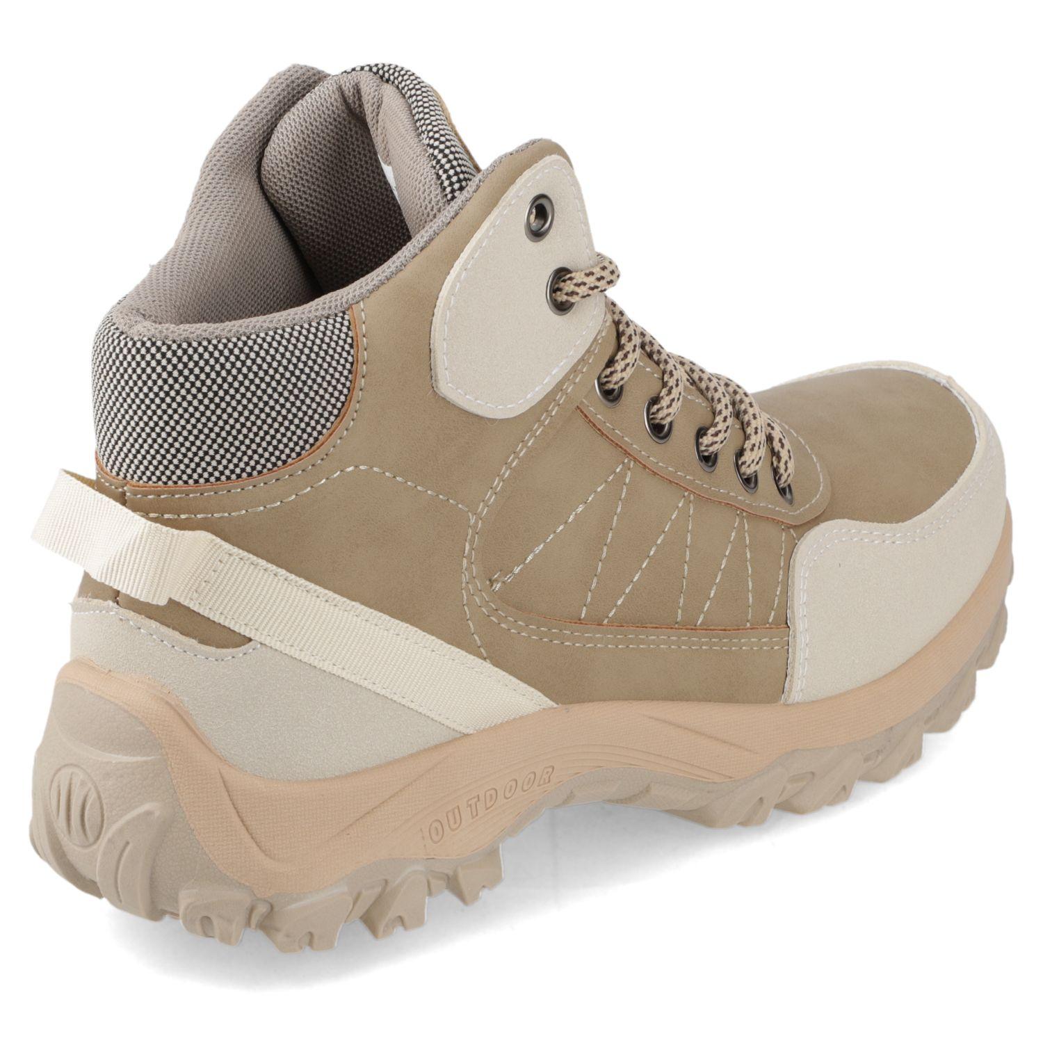 Botín outdoor Mujer New Wlak Beige-4
