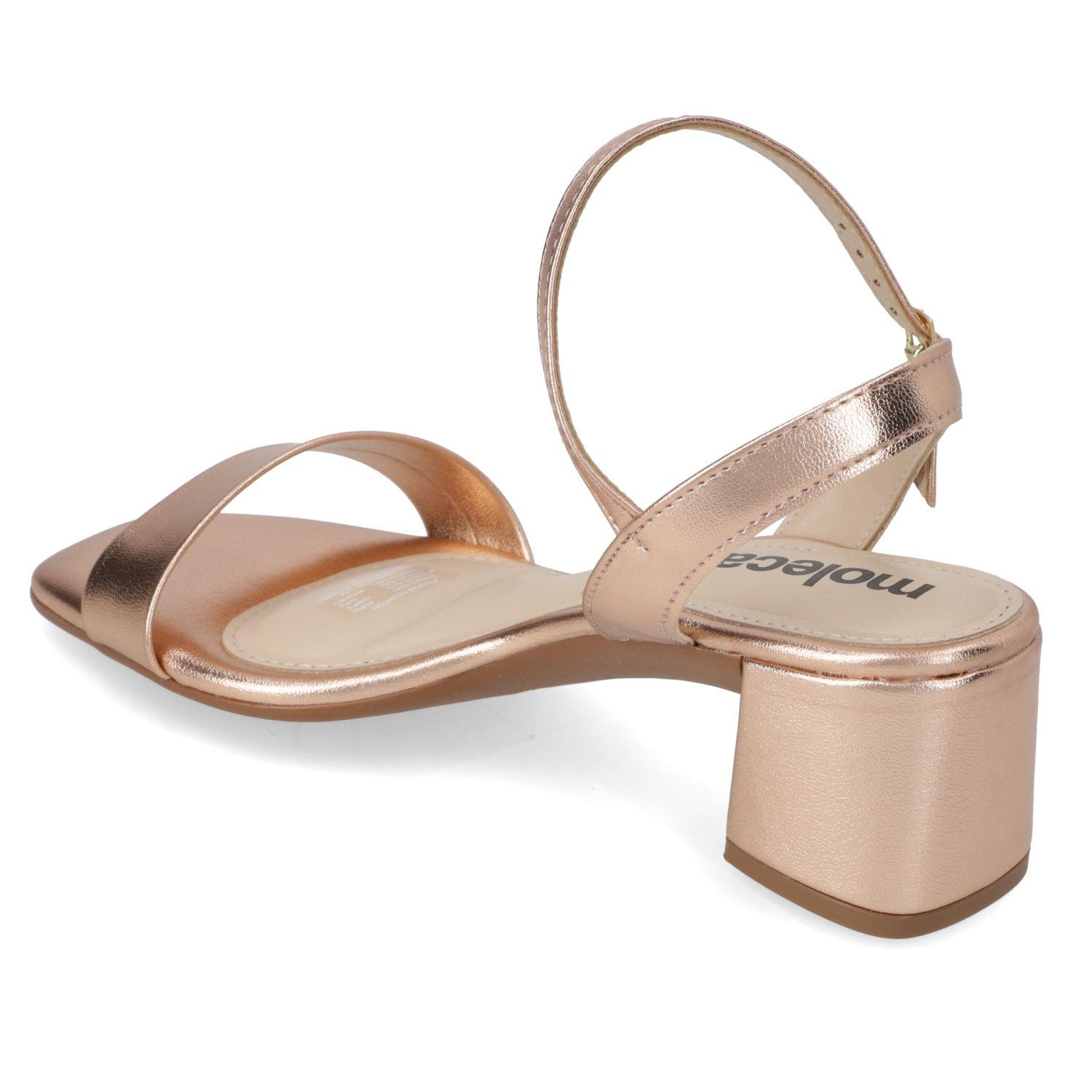 Sandalia Taco Moleca Dorado 16515-3