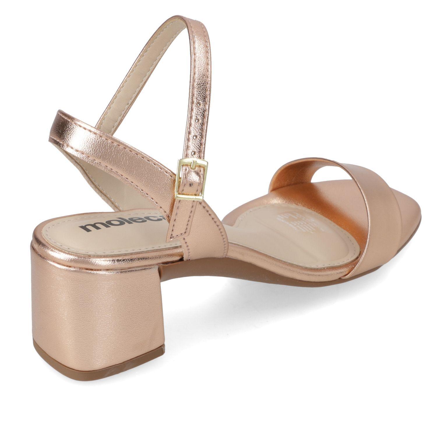 Sandalia Taco Moleca Dorado 16515-4