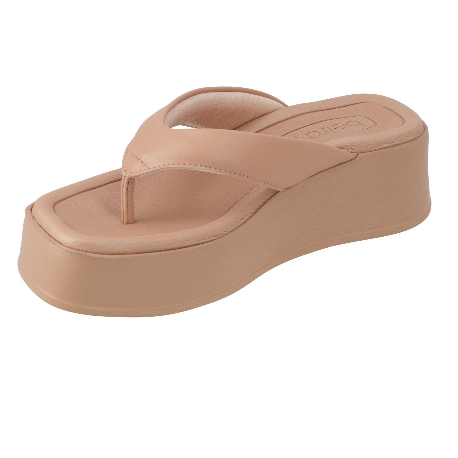 Sandalia Plana Beira Rio Nude 15596-2