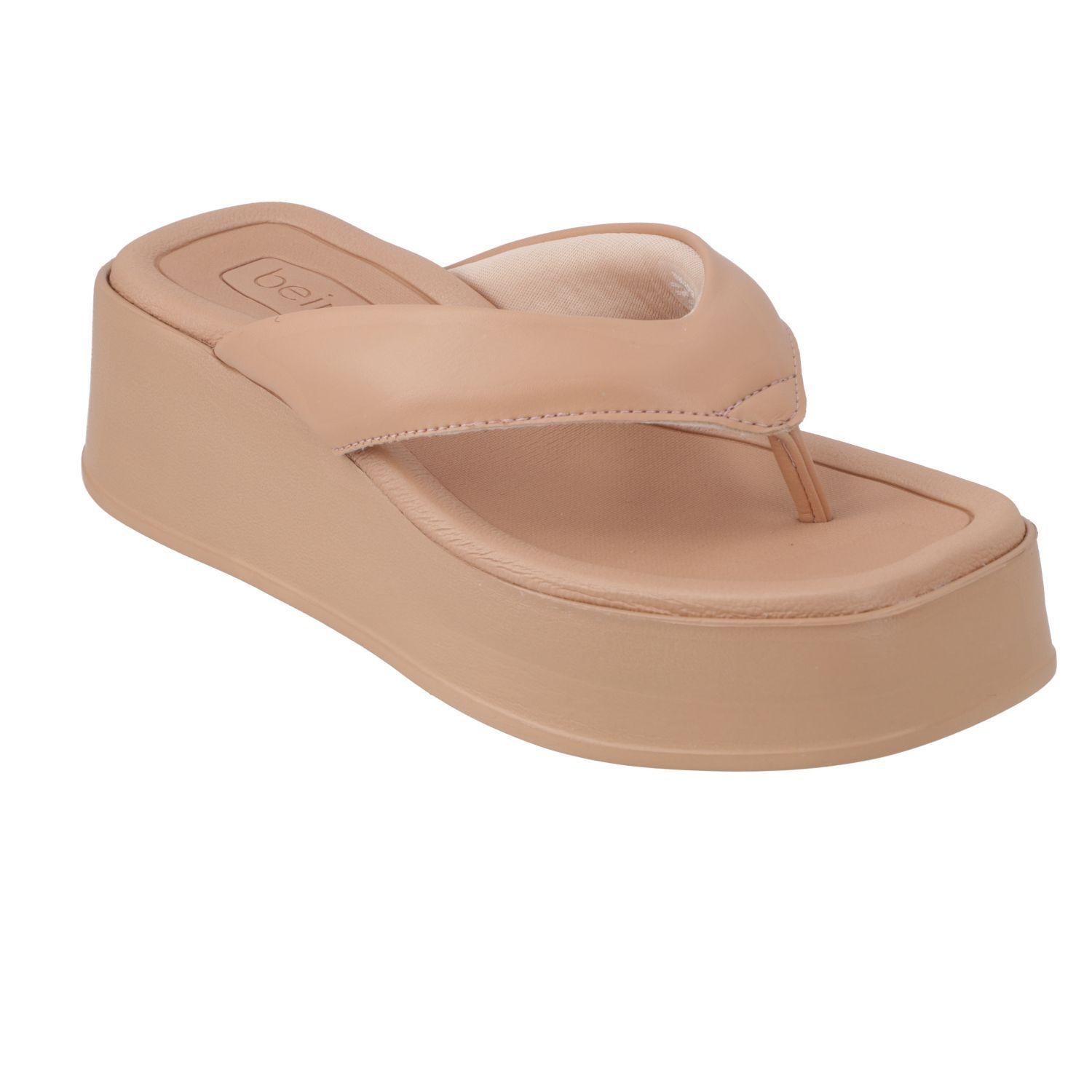 Sandalia Plana Beira Rio Nude 15596-1