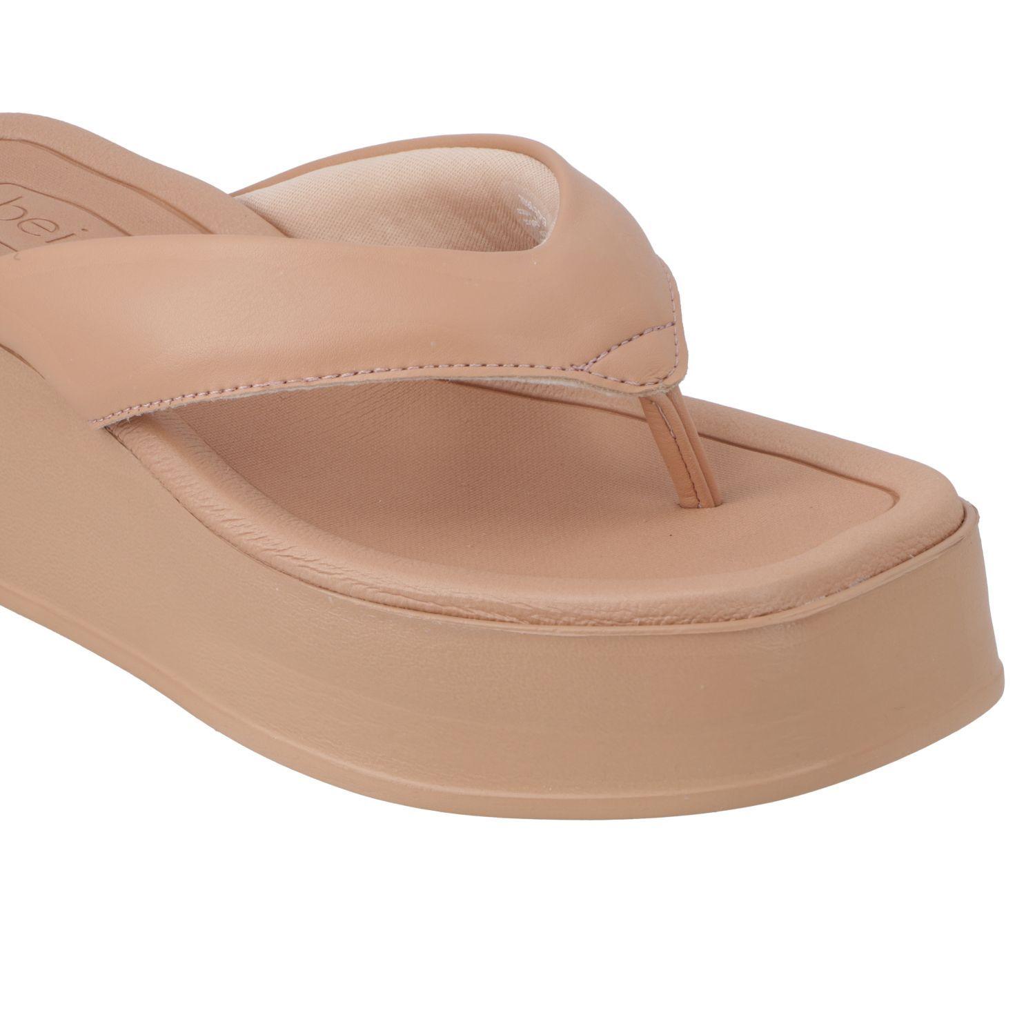 Sandalia Plana Beira Rio Nude 15596-4