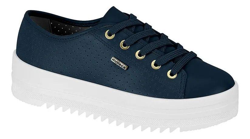 Zapatilla Para Mujer Azul 5730-102 - Moleca-0