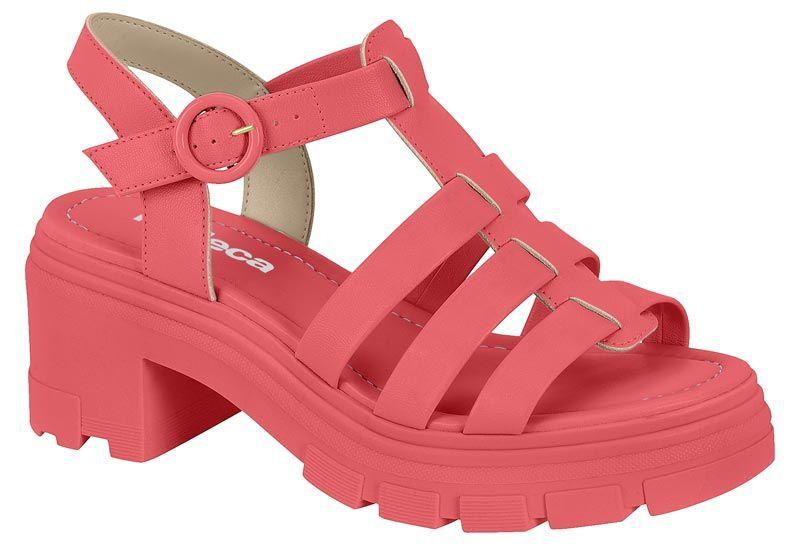 Sandalia Taco Moleca Coral 10933-6