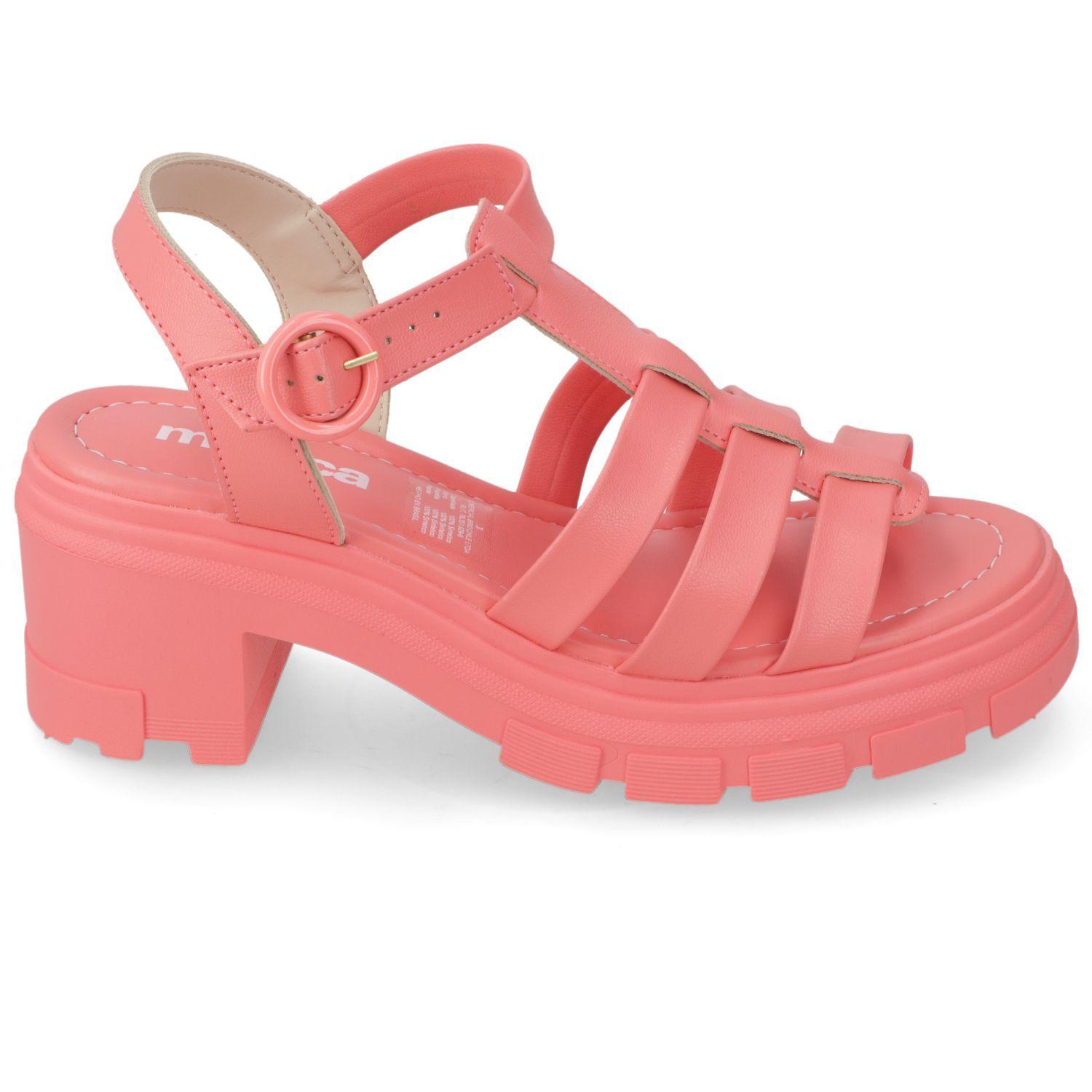Sandalia Taco Moleca Coral 10933-1