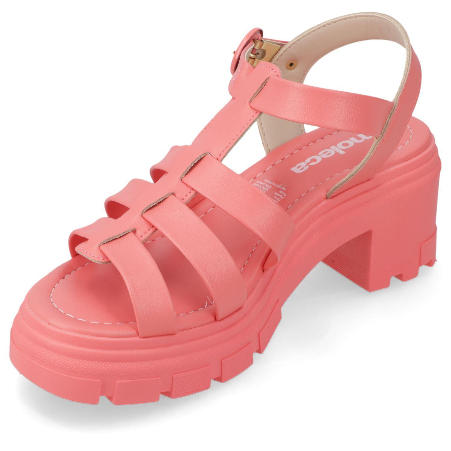Sandalia Taco Moleca Coral 10933-2