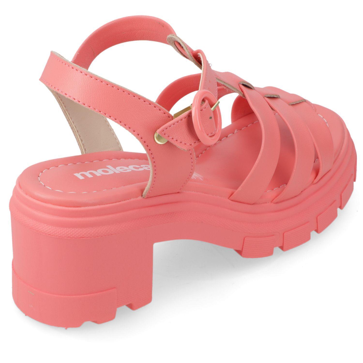 Sandalia Taco Moleca Coral 10933-4