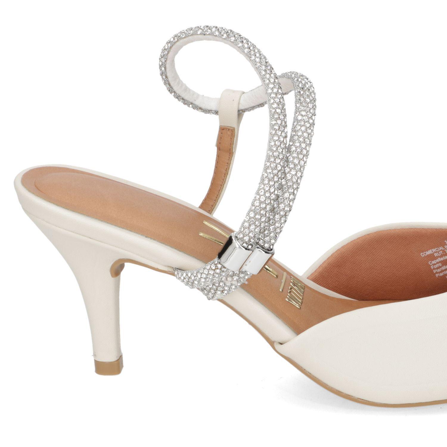 Stiletto Mujer Taco Aguja 7 cm Blanco Vizzano-5