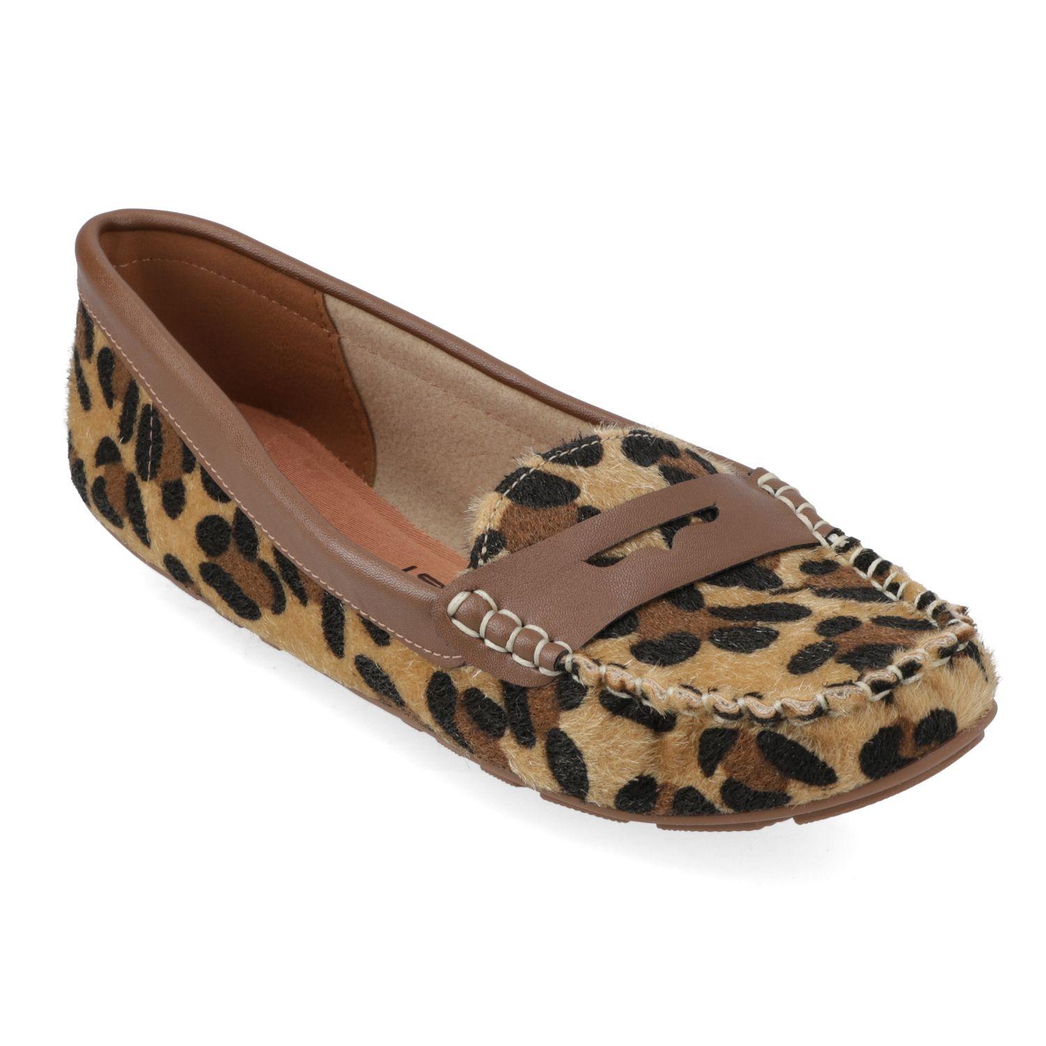 Mocasines Animal Print Borde Claro Vizzano-0
