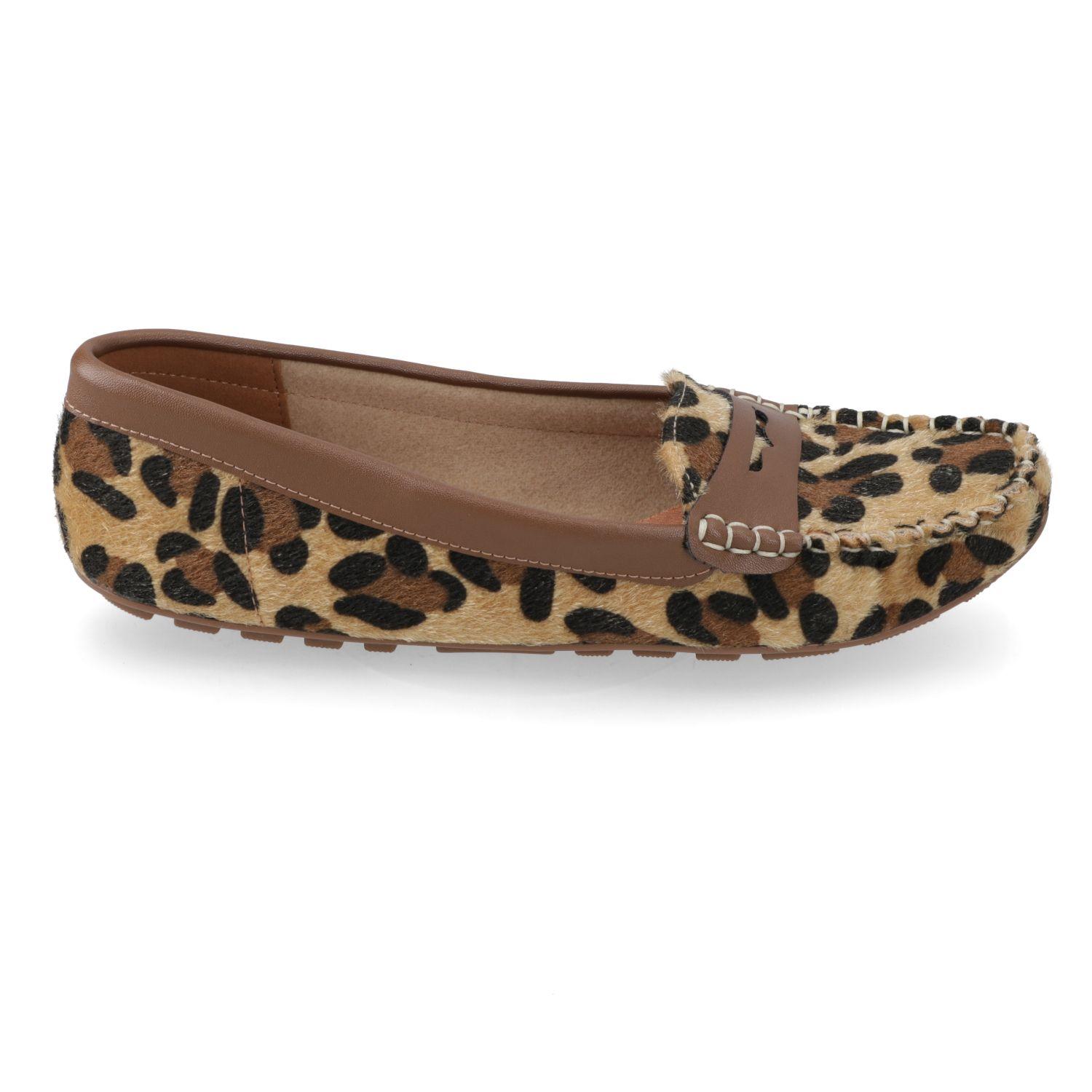 Mocasines Animal Print Borde Claro Vizzano-1