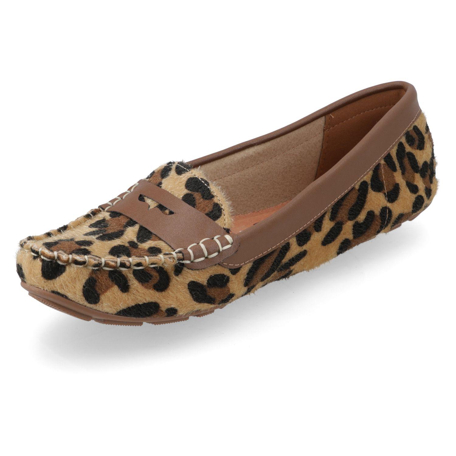 Mocasines Animal Print Borde Claro Vizzano-2