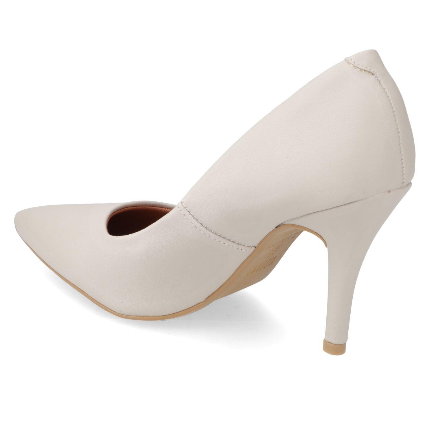 Stiletto Vizzano Gris Taco 10 Cm Efecto Cuero-3