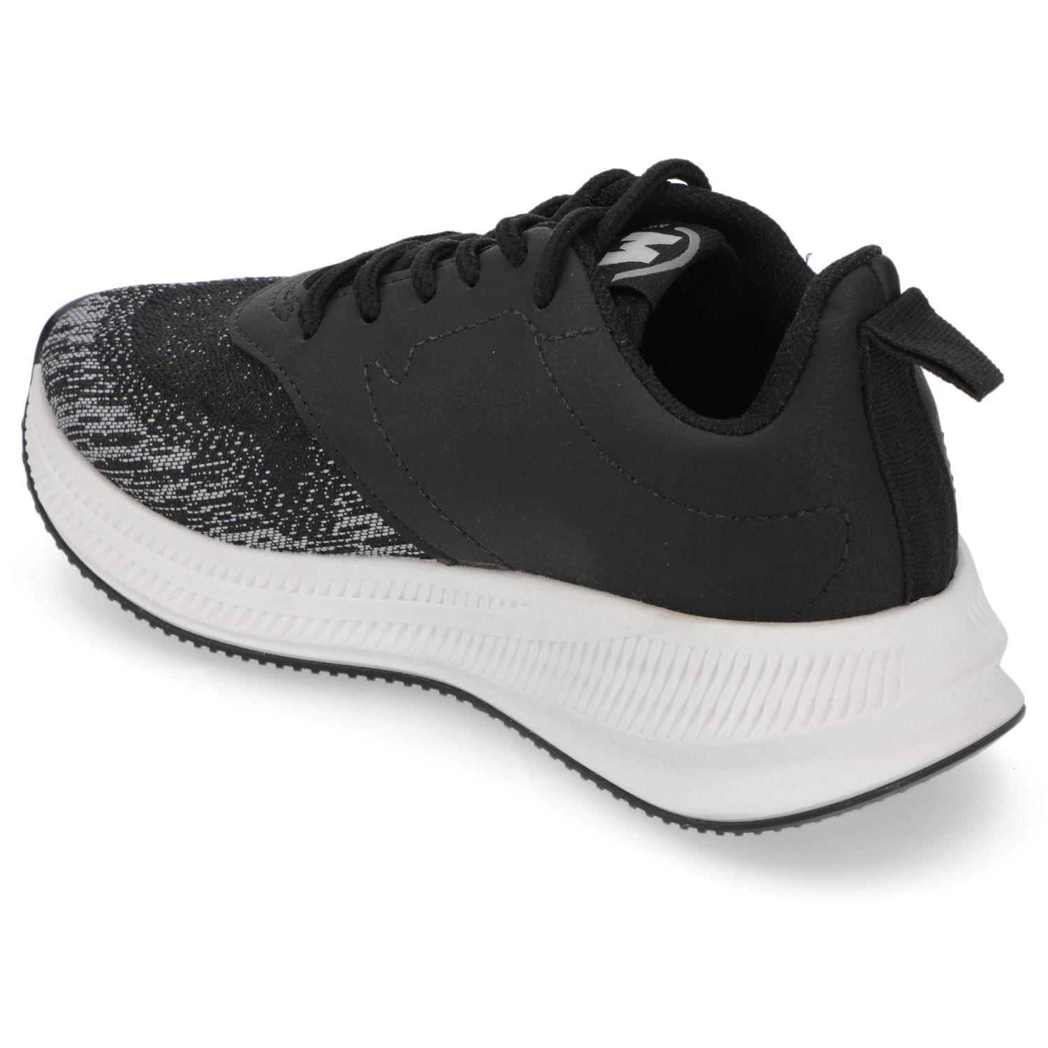 Zapatilla Deportiva Niño Negra con Detalles Neón Molekinho-3