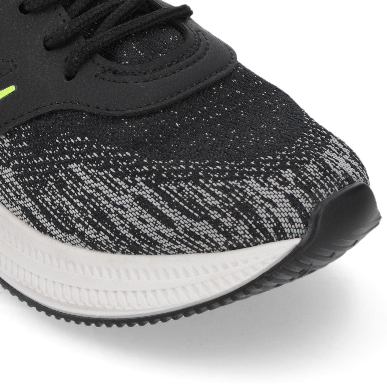 Zapatilla Deportiva Niño Negra con Detalles Neón Molekinho-5