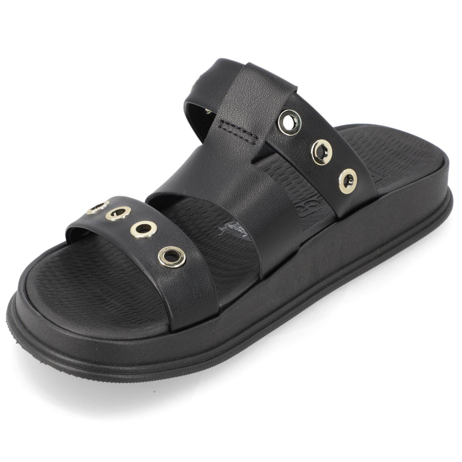 Sandalia Plana Moleca 16730 Negro-2