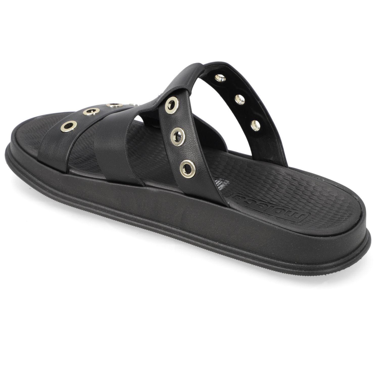 Sandalia Plana Moleca 16730 Negro-3