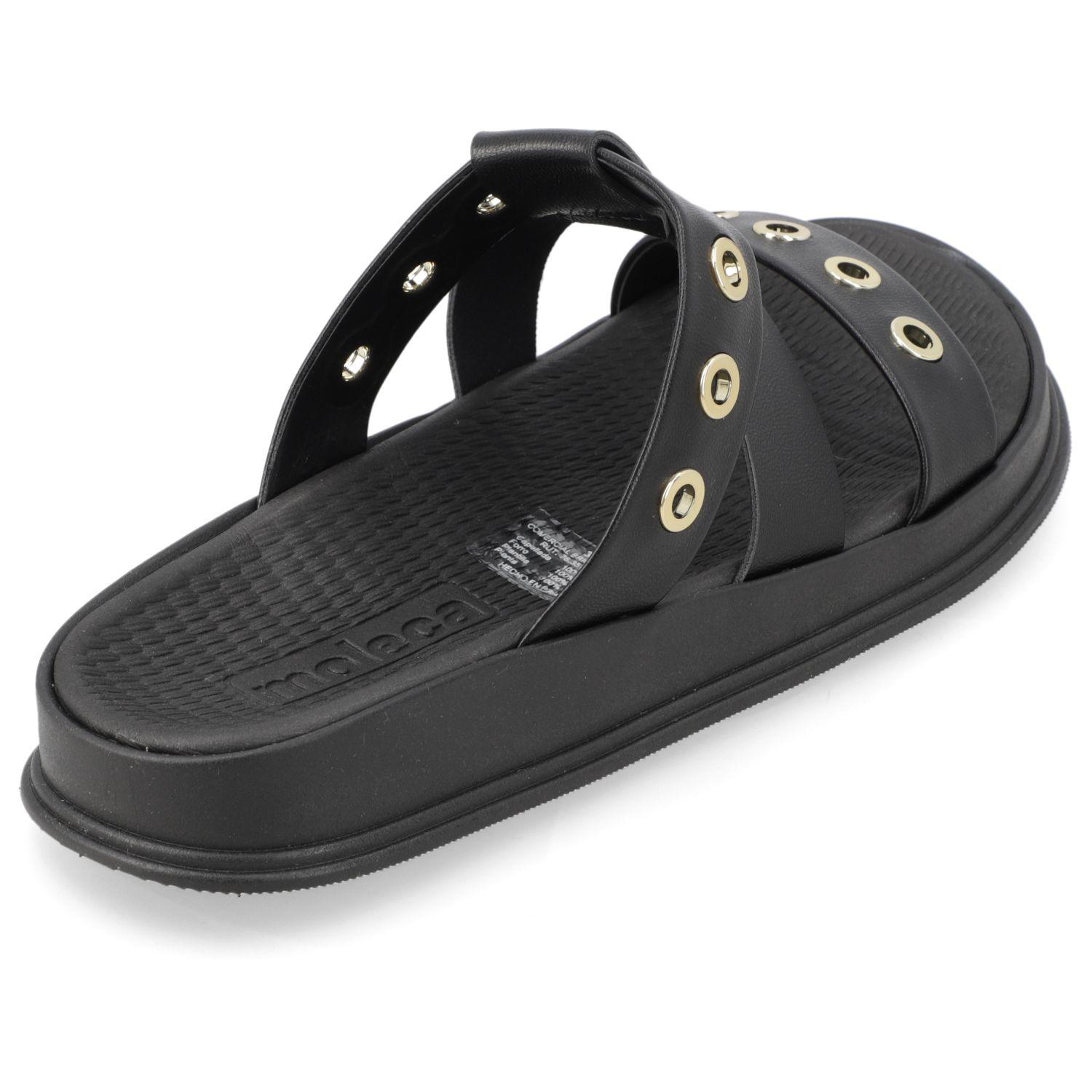 Sandalia Plana Moleca 16730 Negro-4