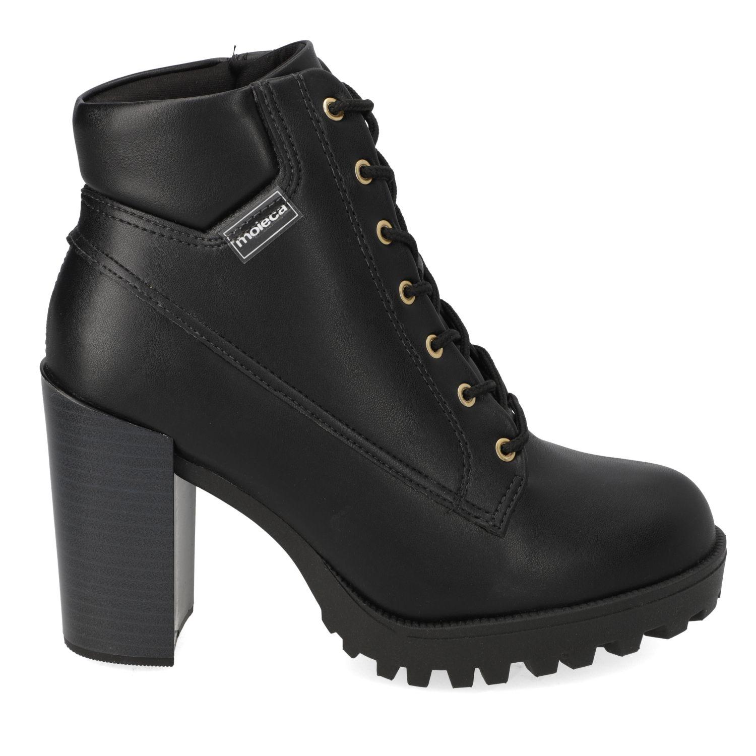 Botin Taco Moleca Negro 16507-1