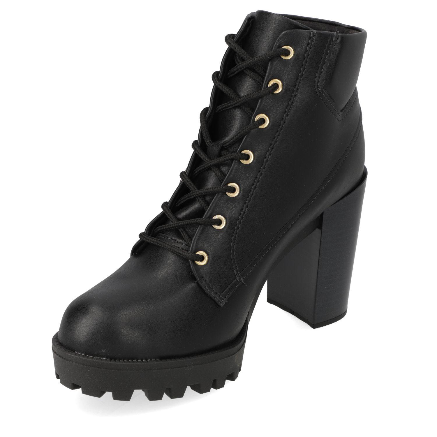 Botin Taco Moleca Negro 16507-2