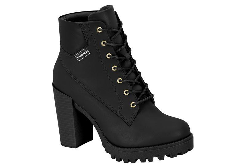Botin Taco Moleca Negro 16507-6