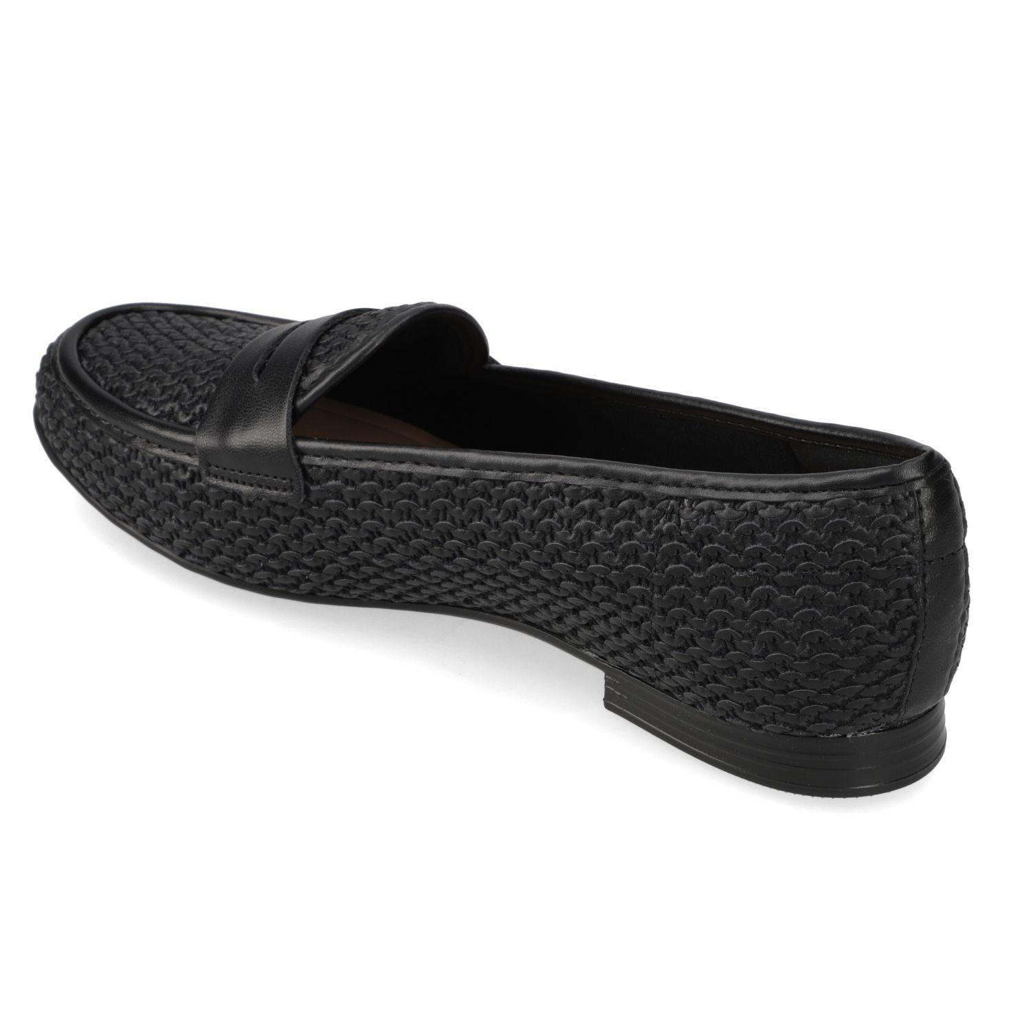 Mocasin Beira Rio Negro Efecto Cuero  Negro Tira Palha Mali/Napa Turim-3