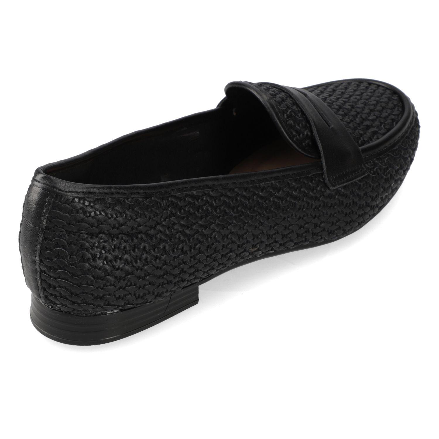 Mocasin Beira Rio Negro Efecto Cuero  Negro Tira Palha Mali/Napa Turim-4