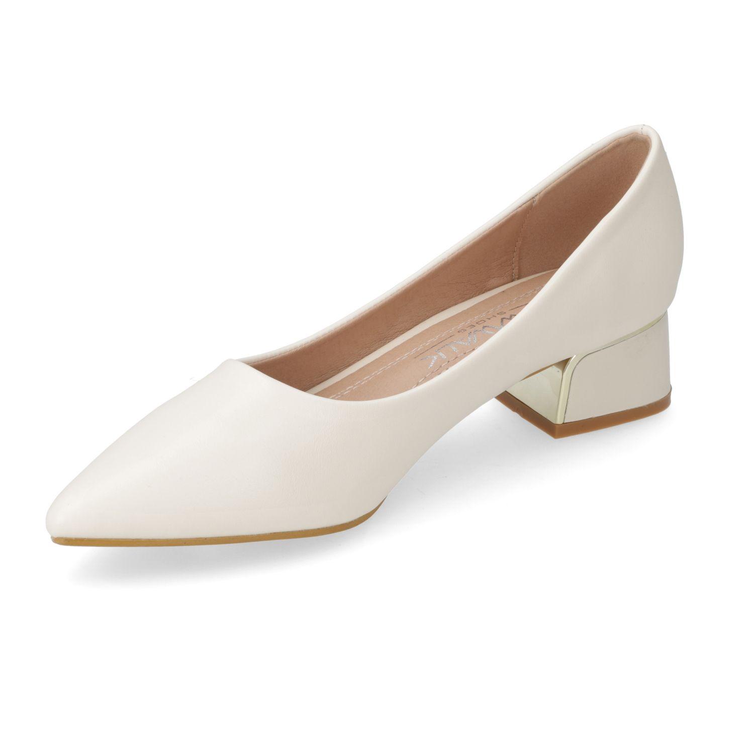 Zapato Taco Ancho New Walk Blanco-2