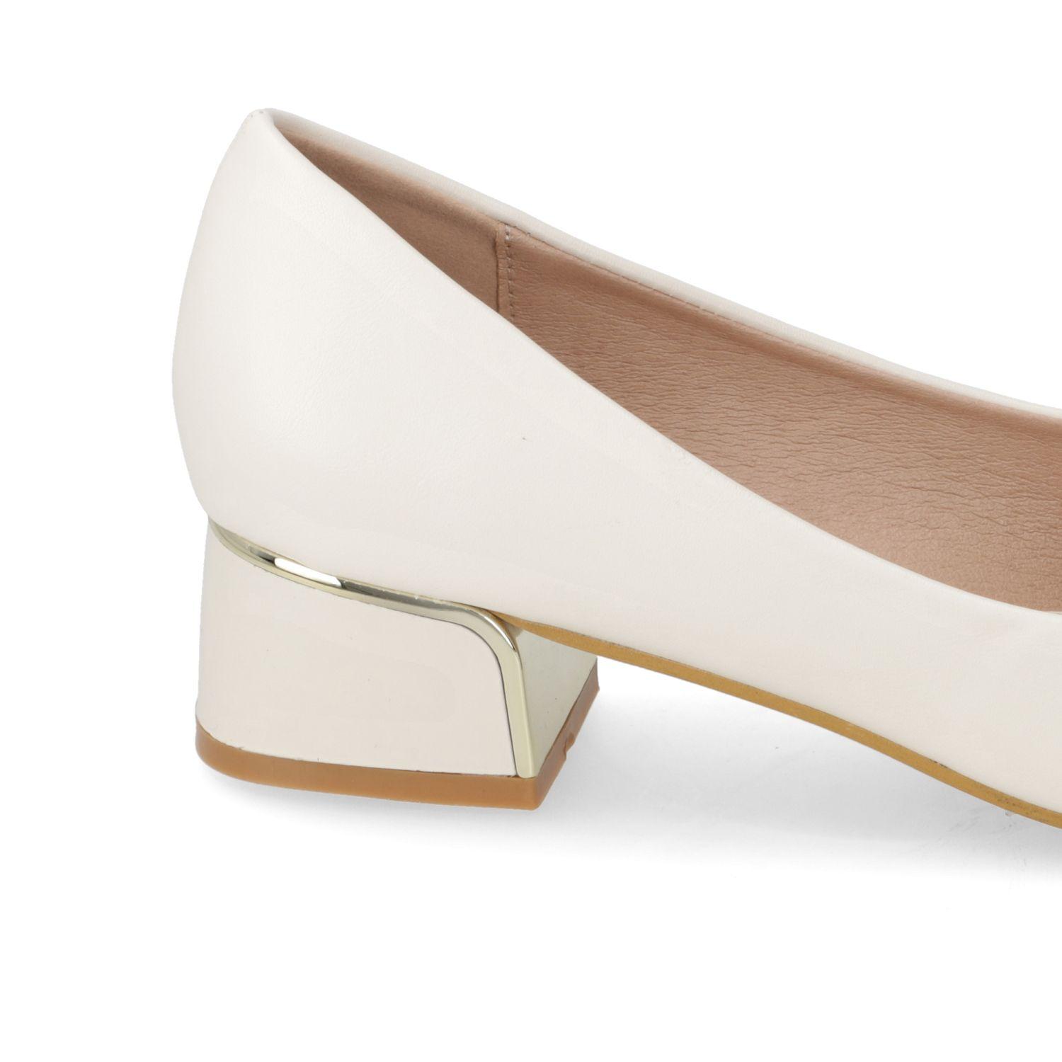 Zapato Taco Ancho New Walk Blanco-4