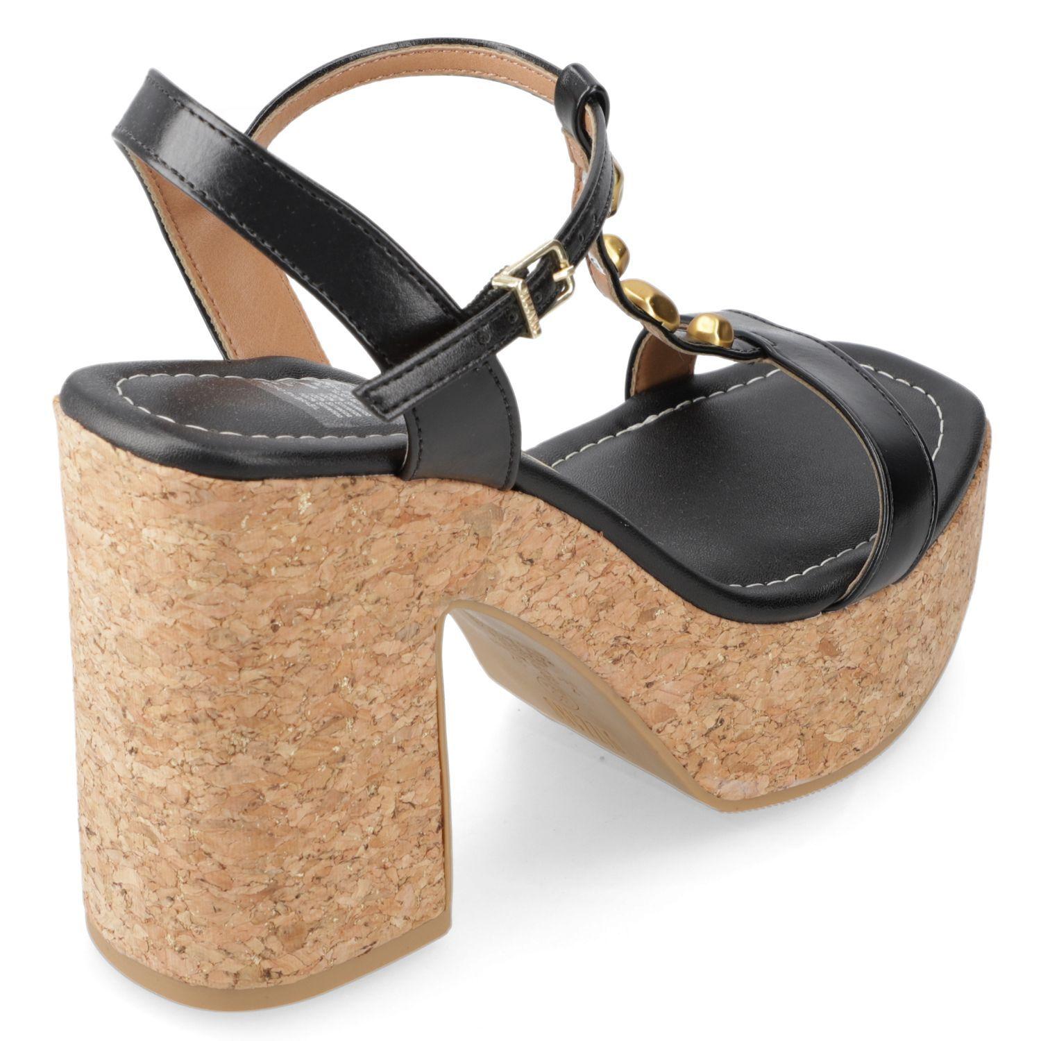 Sandalia Taco Ancho Alto Negro Vizzano Ecocuero-3