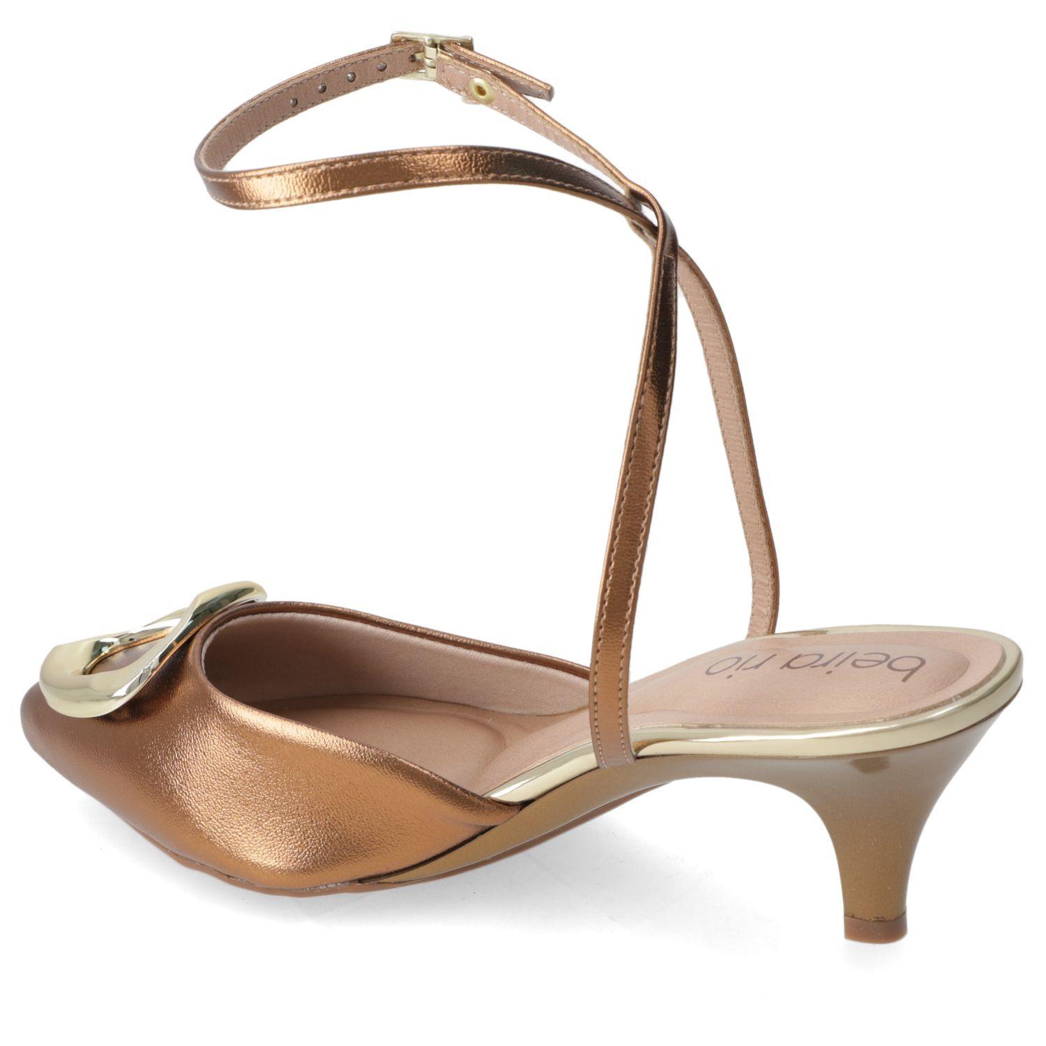 Stiletto Beira Rio 16690 Bronce-3