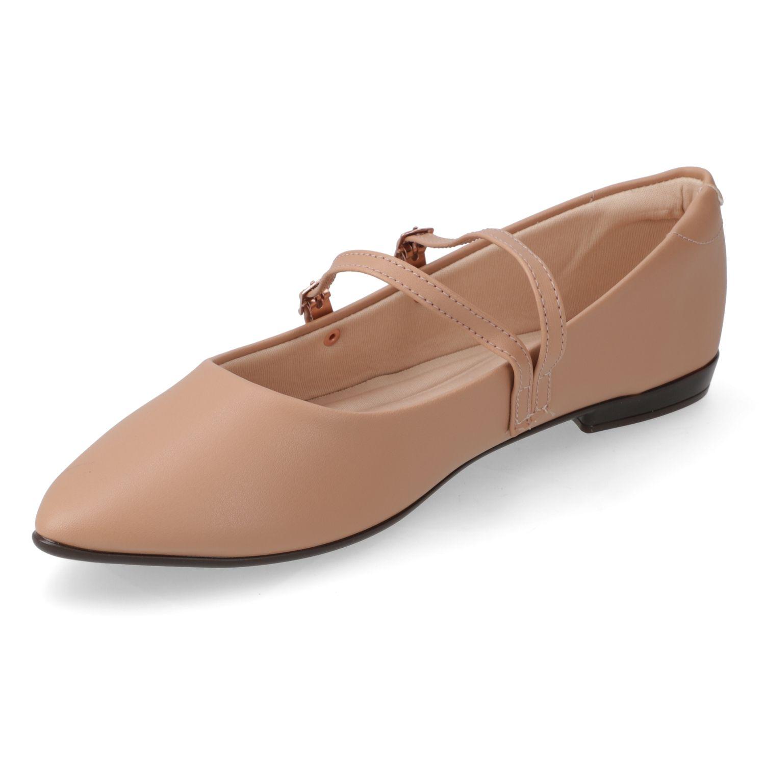 Ballerina Beira Rio Nude Efecto Cuero  Nude 658 Napa Sardenha Neo-2