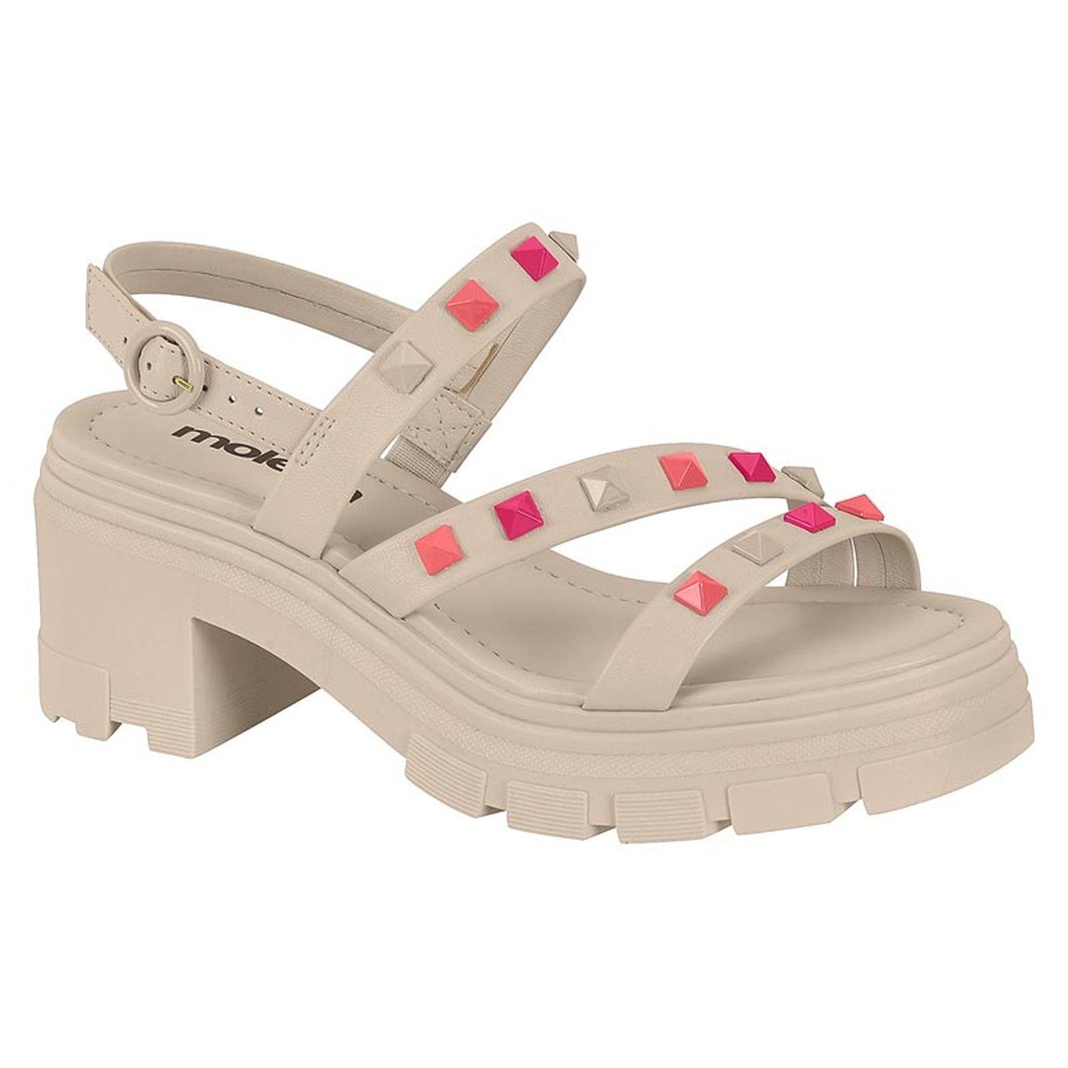 Sandalia Taco Moleca Crema 10922-0