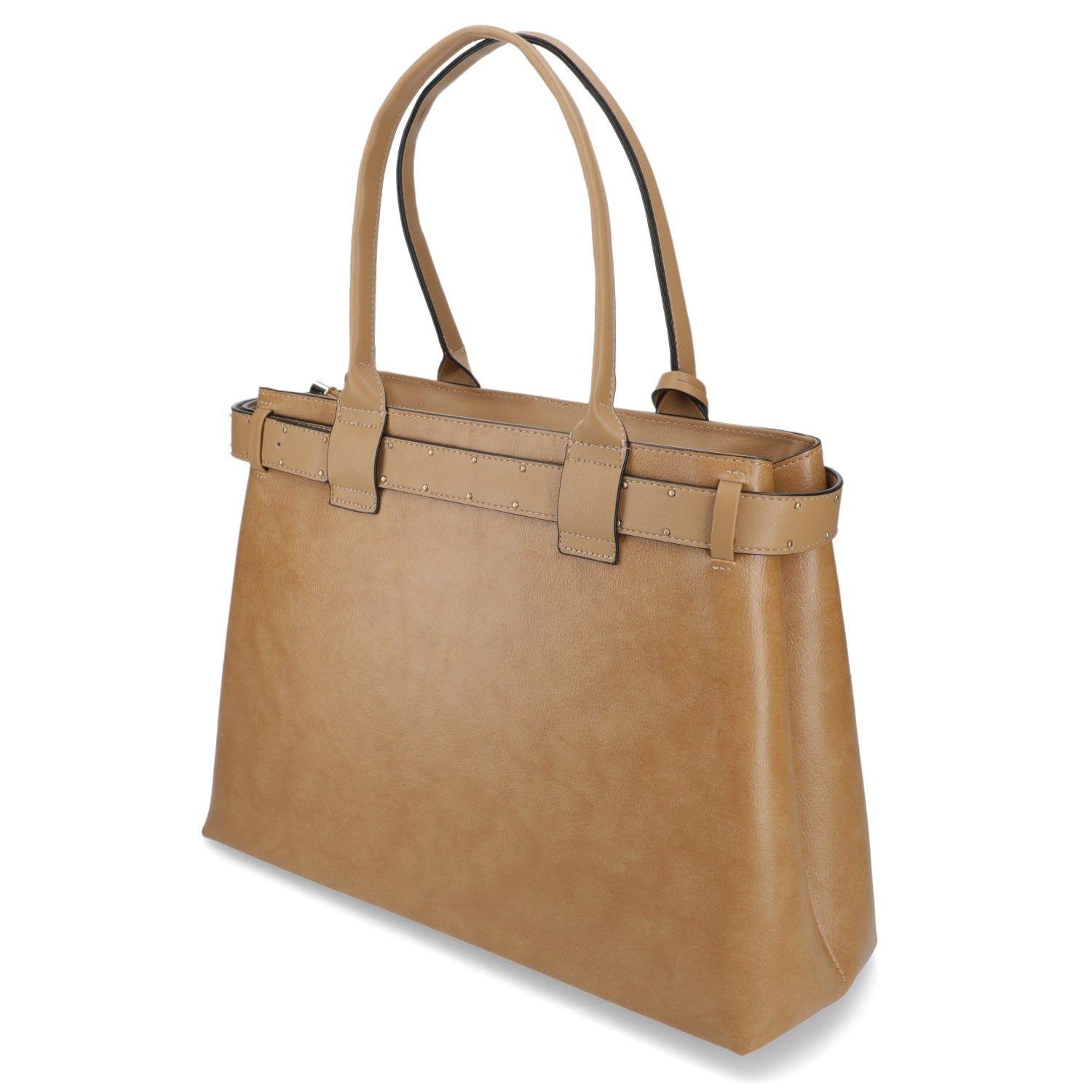 Cartera Tote Camel Vizzano con Detalle de Cinturón-2