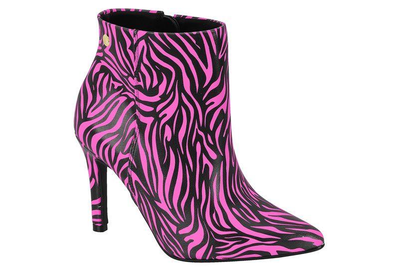 Botin Taco Vizzano Rosado Taco 10 Cm-0