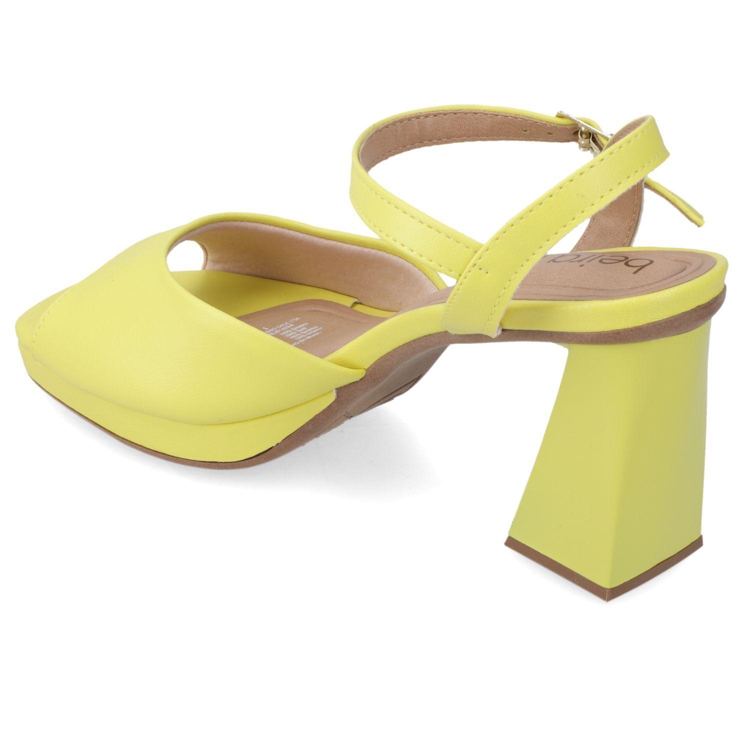 Sandalia Taco Beira Rio Amarillo 11532-3