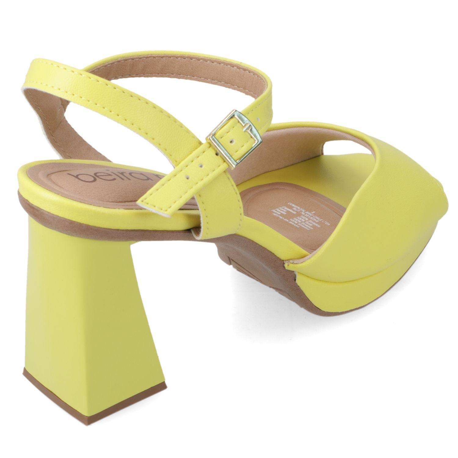 Sandalia Taco Beira Rio Amarillo 11532-4