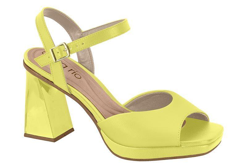 Sandalia Taco Beira Rio Amarillo 11532-6