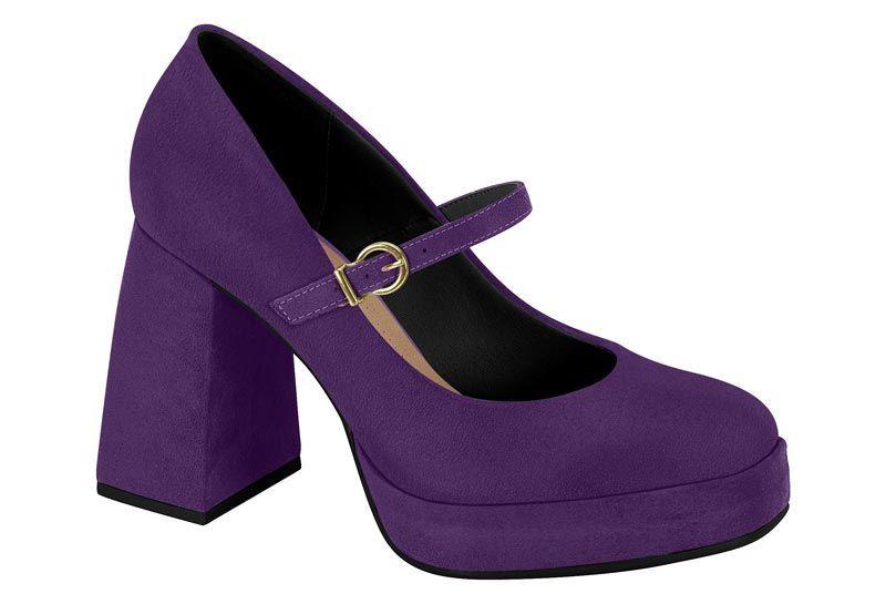 Zapato Mujer Taco Cuadrado Violeta 4298-103- Beira Rio-0