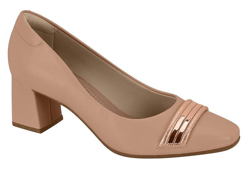 Stiletto Beira Rio Nude Taco 5 Cm Efecto Cuero  Nude 658 Napa Turim/Tp Met Prem Dunas-Met Gl-0