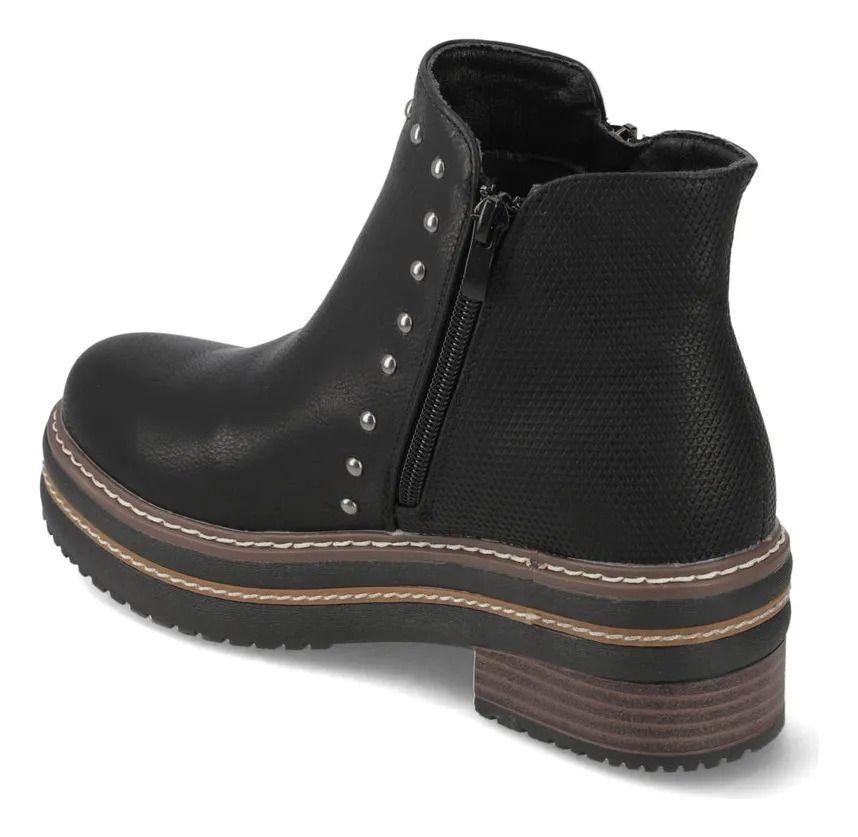Botín Mujer  New Walk Negro-4