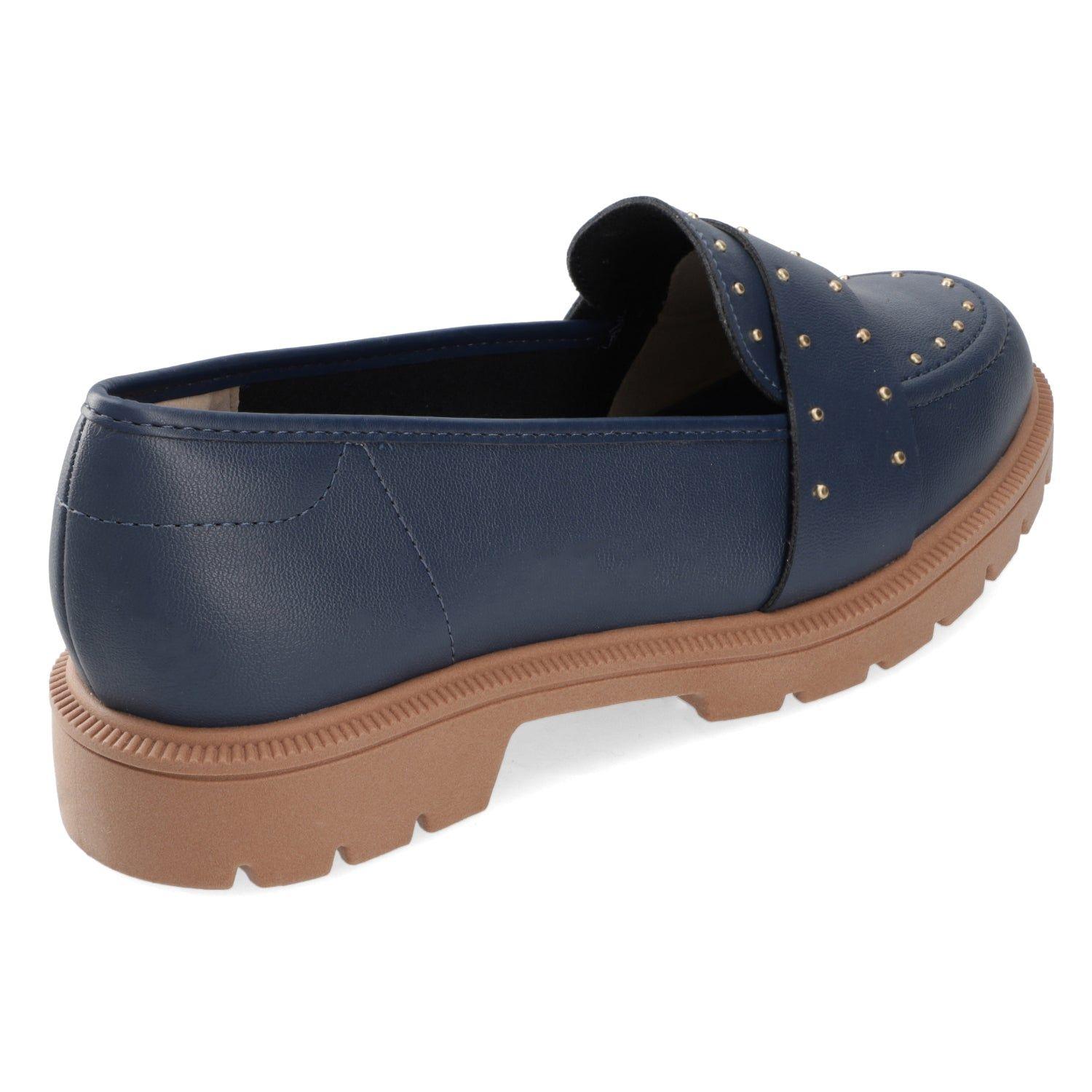 Mocasines Azul Marino Con Tachas Beira Rio-4