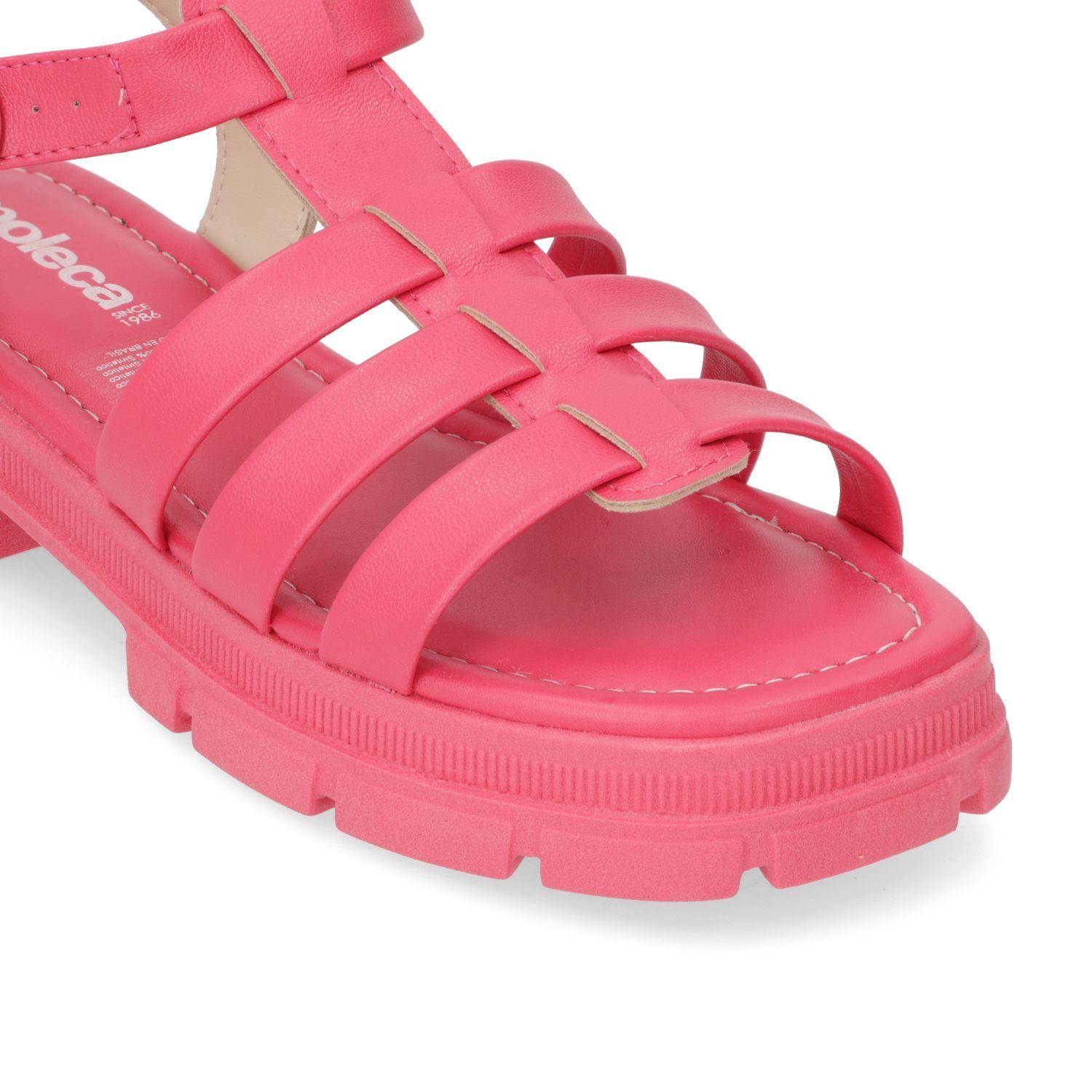 Sandalia Plana Moleca Rosado 10878-4