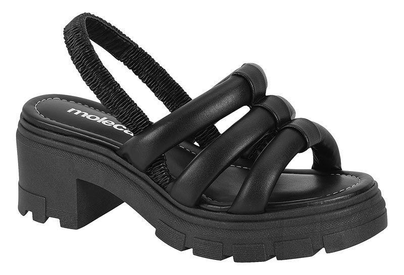 Sandalia Taco Moleca Negro 10918-0