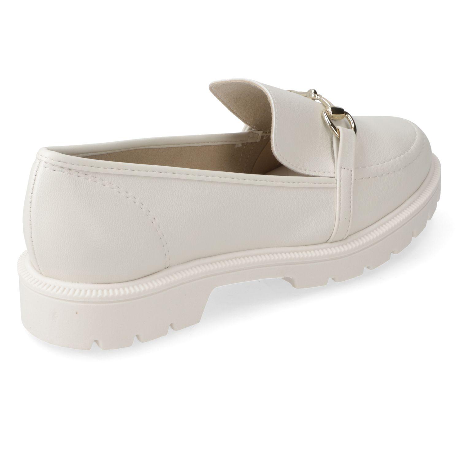 Mocasin Beira Rio Blanco Efecto Cuero  Blanco Off 526/ Blanco Off 526 Napa Turim-3