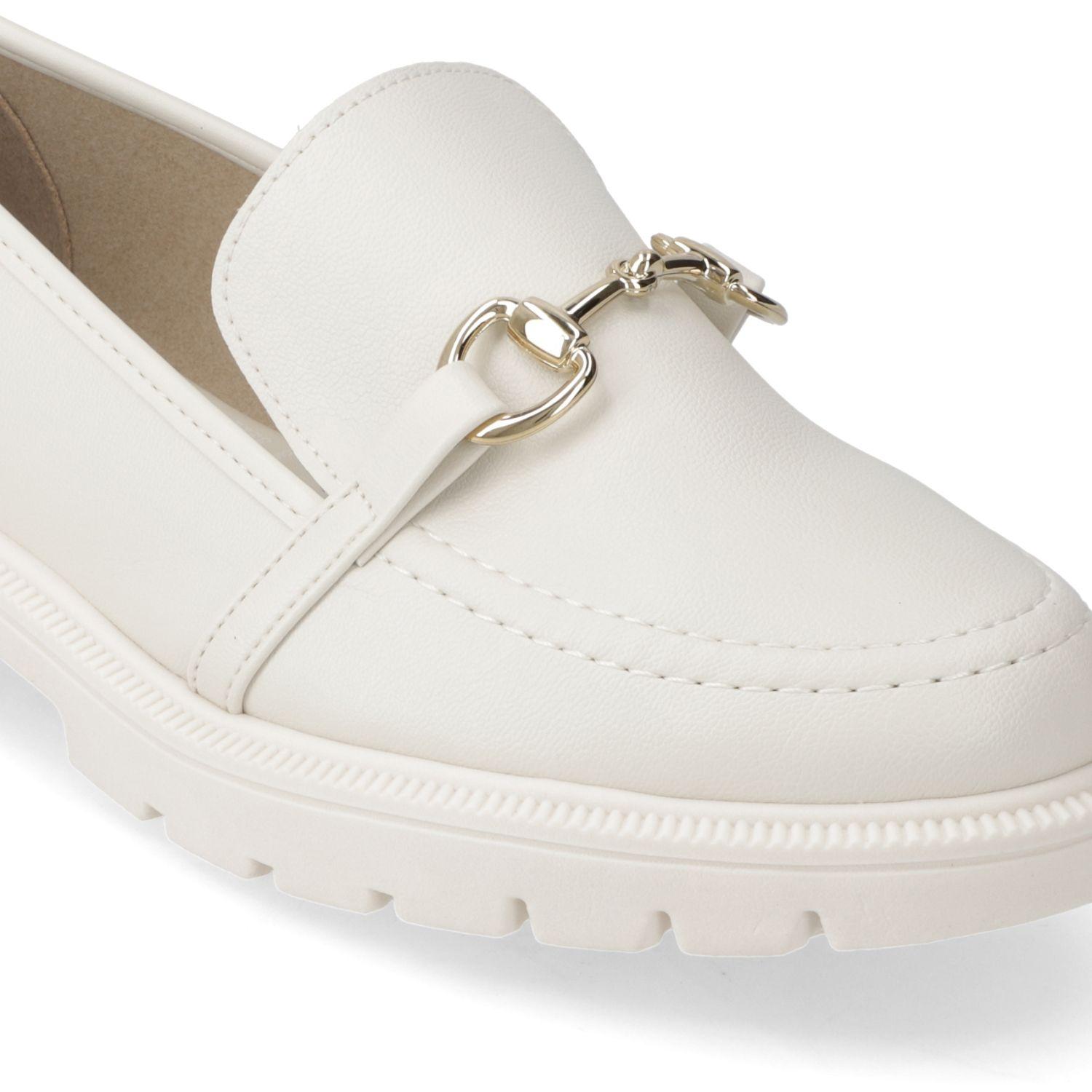 Mocasin Beira Rio Blanco Efecto Cuero  Blanco Off 526/ Blanco Off 526 Napa Turim-4