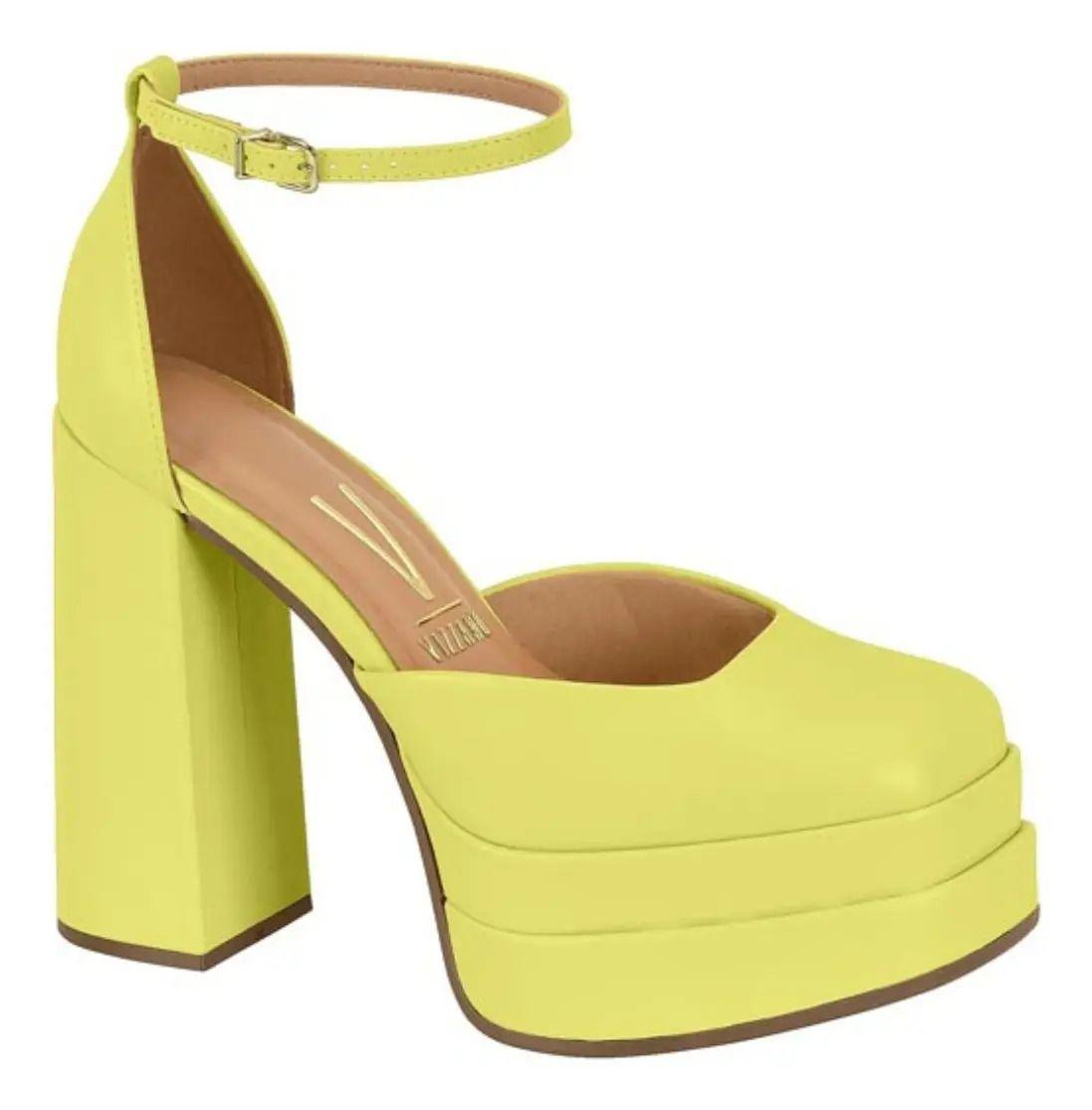 Maxi Plataforma Eco Cuero Amarillo-0
