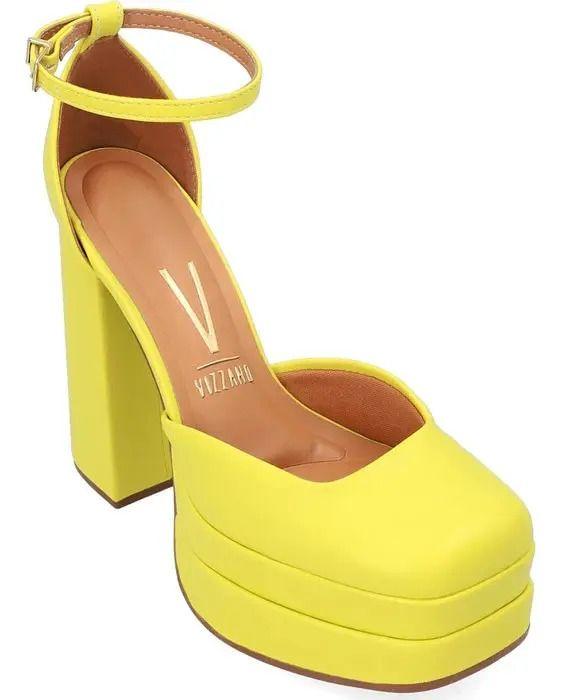 Maxi Plataforma Eco Cuero Amarillo-3