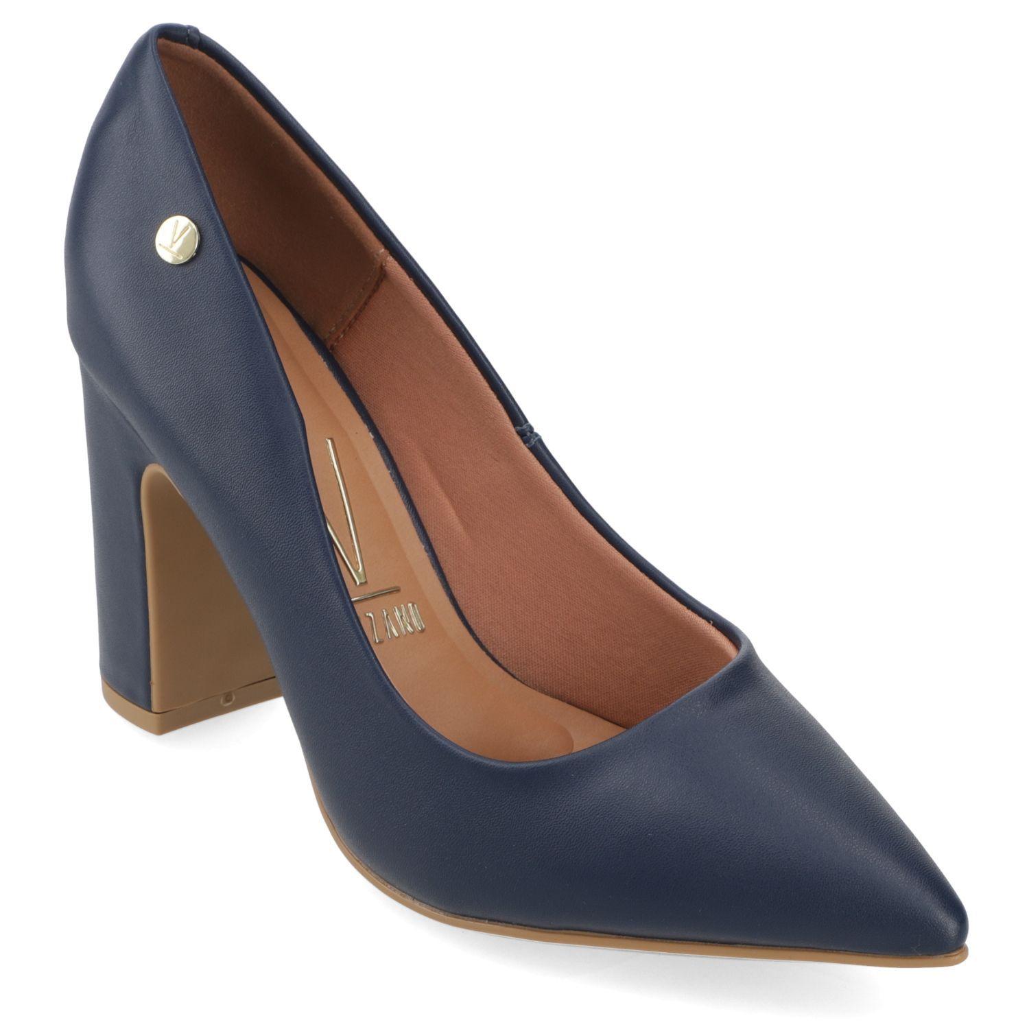 Zapato Mujer Taco Cuadrado Marino 1285-400- Vizzano-0