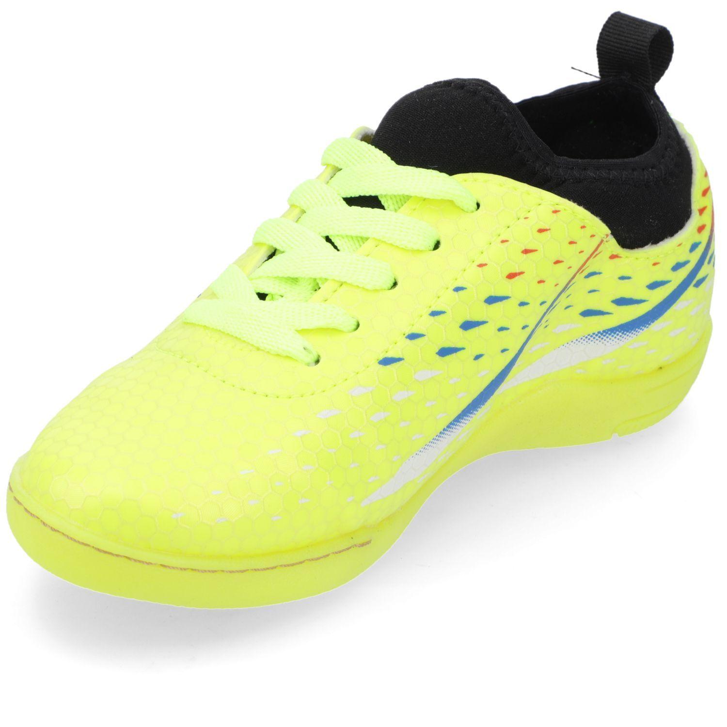 Zapatilla Deportiva Fútbol Futsal Niño Color Amarillo Neón-5